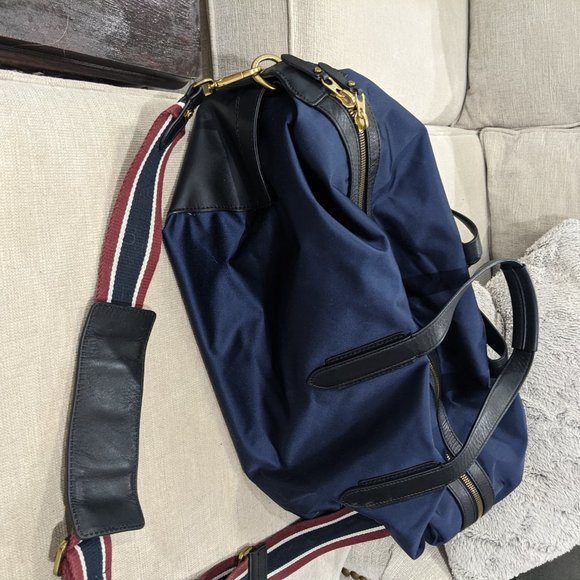 J. Crew Bags Jcrew Oar Stripe Nylon Weekender Bag Backpack Poshmark